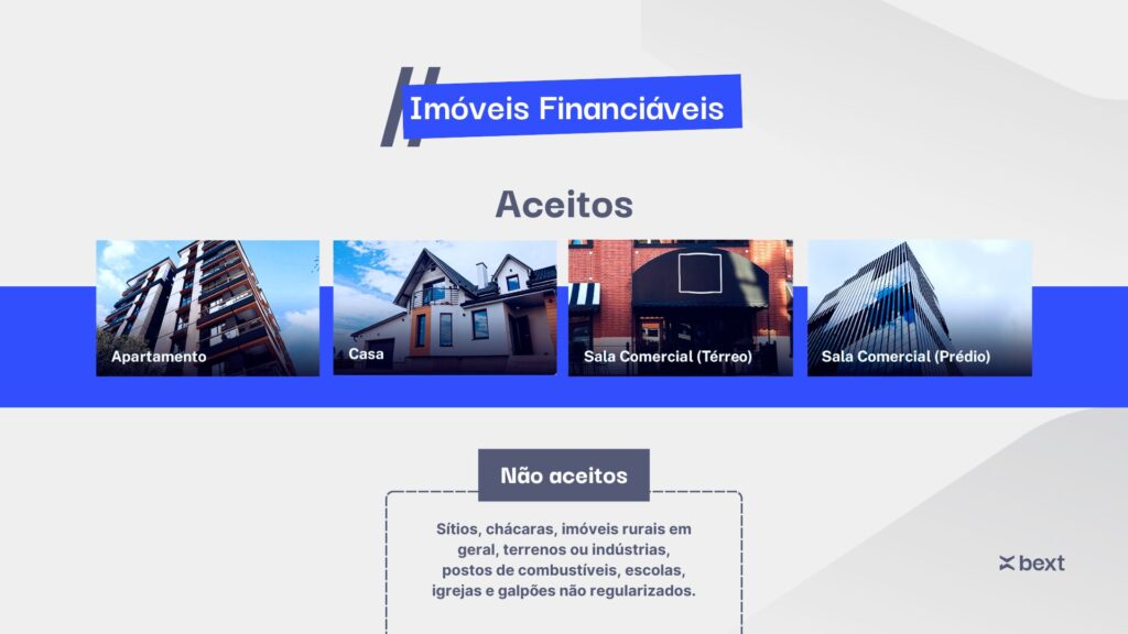 Financiamento imobiliário em 2026: imóveis aceitos